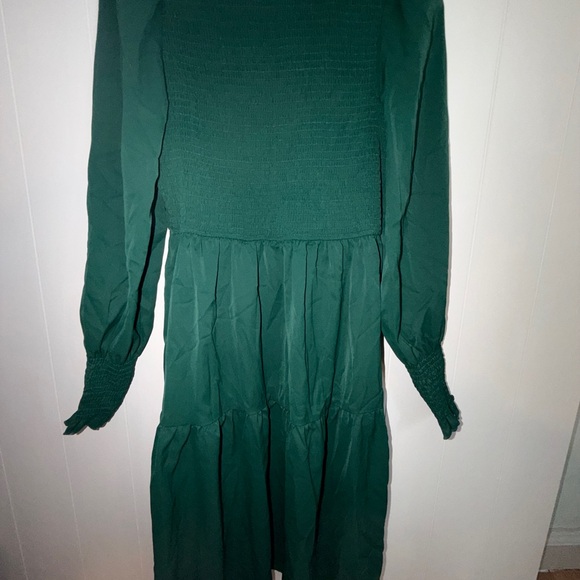 Brand new Cupshe Ruched Maxi Dress High neck Long Sleeve Dress - Picture 3 of 8